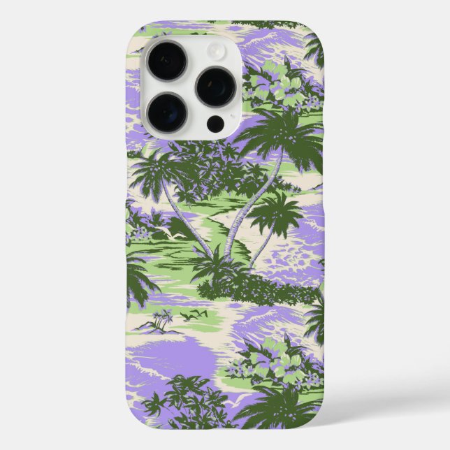 Coques Case-Mate iPhone Napili Bay Hawaiian Tropical Lavender (Verso)