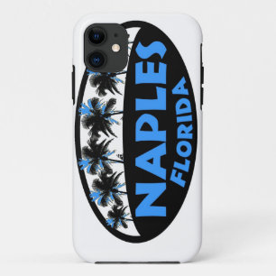 Etui iPhone Case-Mate Naples Florida paume bleu noir