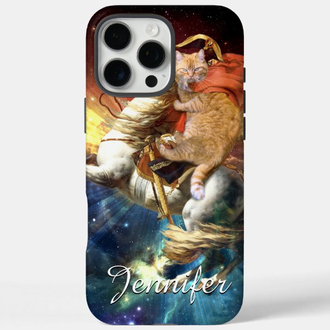 Coques Case-Mate iPhone Napoléon Cat dans l'espace (Verso)