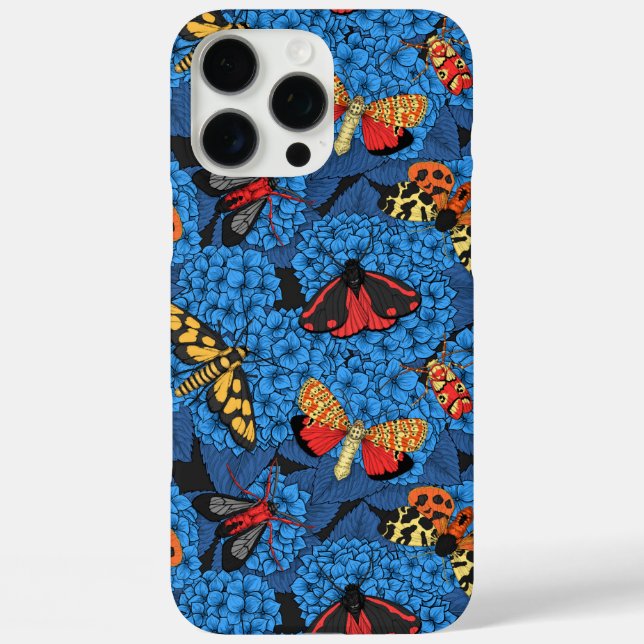 Coques Case-Mate iPhone Nappes phréatiques bleu hydrangée (Verso)