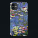 Coque iPhone 11 Nappes phréatiques Claude Monet Fine Art<br><div class="desc">Water Lilies de l'artiste impressionniste Claude Monet,  1916 montrant des nénuphars dans un étang de jardin et les reflets de la nature dans l'eau de l'étang.</div>