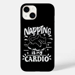 Coque Case-Mate iPhone Napping Est Mon Cardio Simple Drôle Design Chat