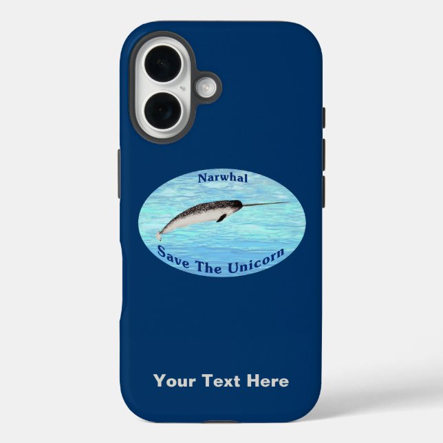 Coques Case-Mate iPhone Narwhal - Sauvez La Licorne (Verso)