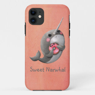 Etui iPhone Case-Mate Narwhal timide avec le beignet