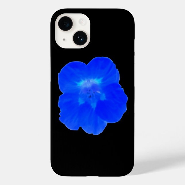 Coques Case-Mate iPhone Nasturtium bleu (Verso)
