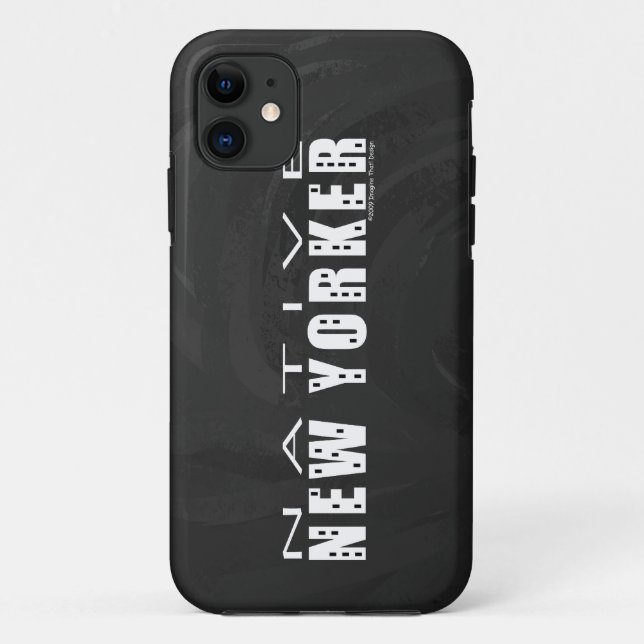 Coques Case-Mate iPhone Natif New Yorkais noir (Dos)
