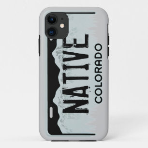 Coque iPhone 11 Native Colorado noir plaque d'immatriculation ipho