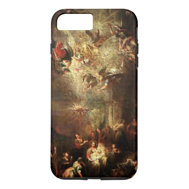 Coques Case-Mate iPhone Nativité - La naissance du Christ - Anges verglaça (Dos)