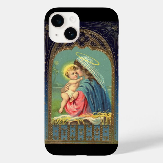 Coques Case-Mate iPhone Nativity Mary Holding The Baby Jesus  (Verso)