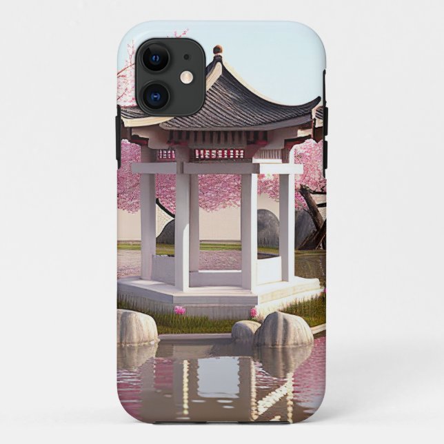 Coques Case-Mate iPhone Nature Beauté Sakura Cherry Blossom Vue jardin (Dos)