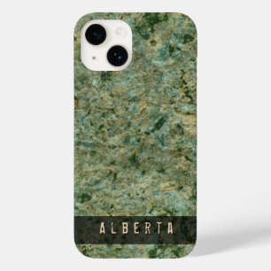 Coque Case-Mate iPhone Nature Géologie Green Rock Texture Nom personnalis