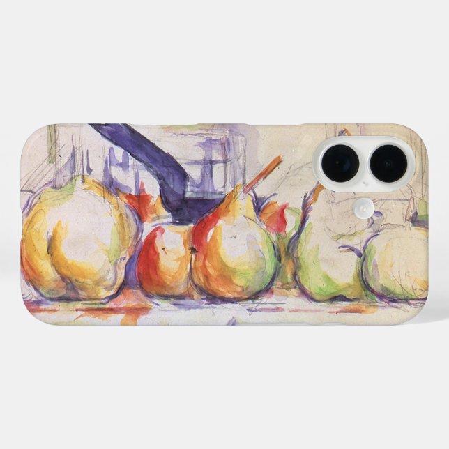 Coques Case-Mate iPhone Nature morte avec casserole de Paul Cezanne (Verso (horizontal))