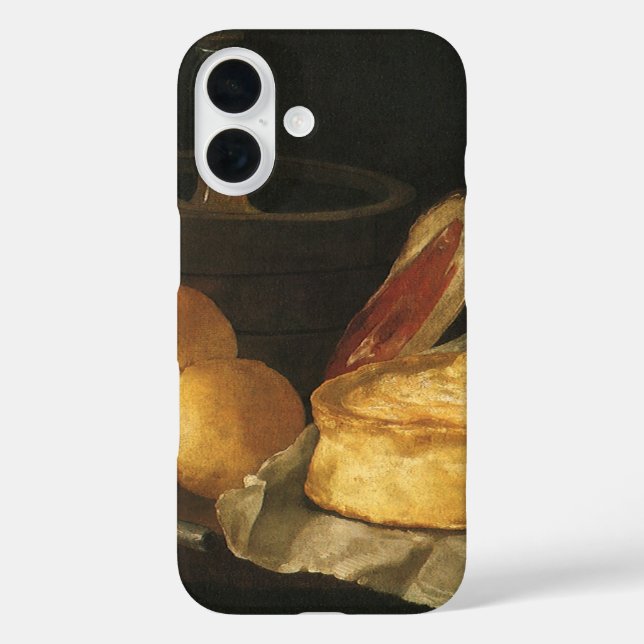 Coques Case-Mate iPhone Nature morte avec tarte au pain et jambon, Giusepp (Verso)