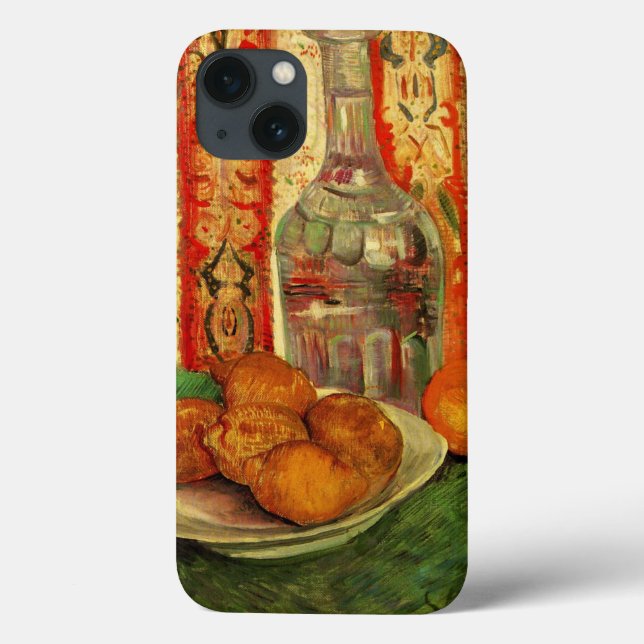 Coques Case-Mate iPhone Nature morte carafe et citrons par Vincent van Gog (Verso)