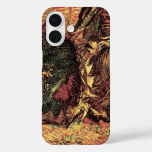 Coque Pour iPhone 16 Nature morte Deux tournesols coupés par Vincent va