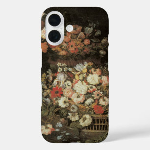 Coque Pour iPhone 16 Nature morte Fleurs, Floral Baroque Vintage