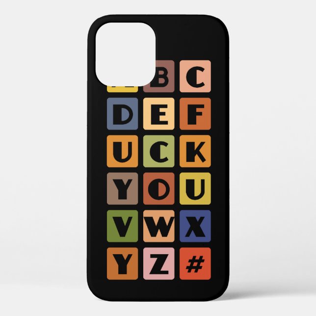 Coques Case-Mate iPhone Naughty Alphabets iPhone 4 case-mate (Verso)