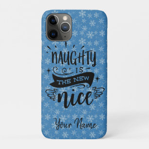 Case-Mate iPhone Case Naughty est le nouveau Nice - Citation de Noël ave