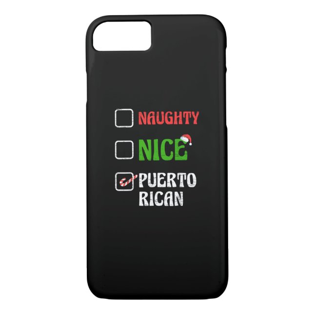 Coques Case-Mate iPhone Naughty Nice Puertorican Santa Holiday Sweet  (Dos)