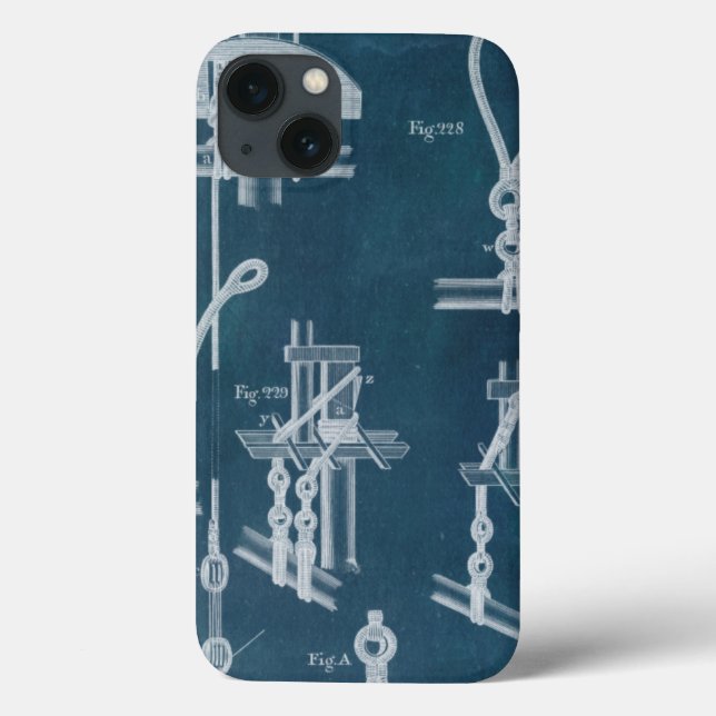 Coques Case-Mate iPhone Nautical Detail Blueprint IV (Verso)