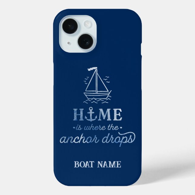 Coques Case-Mate iPhone Nautical Spirit Bateau Marine Bleu (Verso)