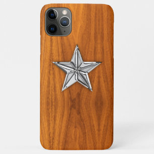 Coque Case-Mate Pour iPhone Nautical Star on Teak Veneer Style