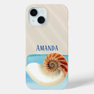 Coque Case-Mate iPhone Nautilus Coquillage et sable