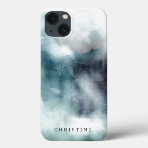 Case-Mate iPhone Case Nautique bleu de hippie nommé d'aquarelle de
