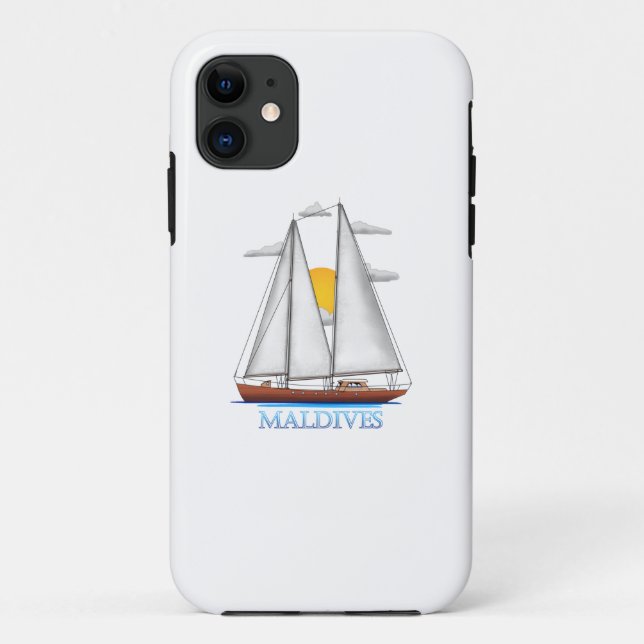 Coques Case-Mate iPhone Nautique côtière des Maldives (Dos)