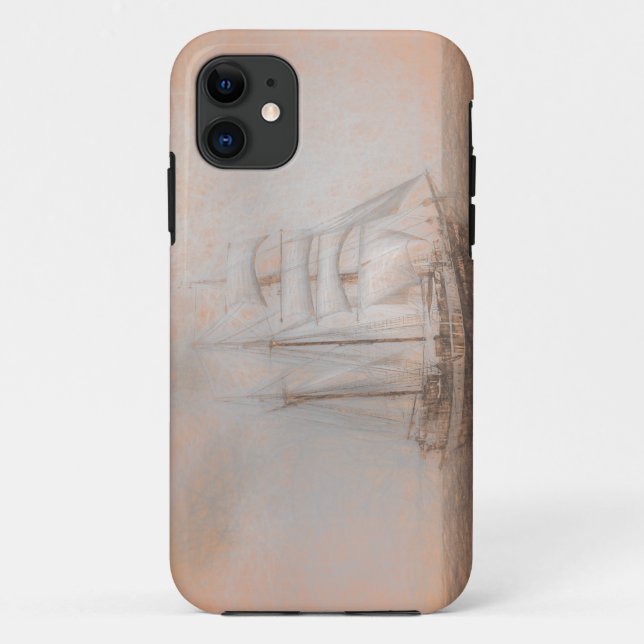 Coques Case-Mate iPhone Navire à voile Atlantis da Vinci (Dos)