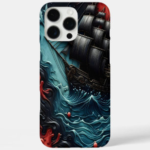 Coque iPhone 16 Pro Max Navire Majestueux Naviguant Dans Les Eaux Turbulen