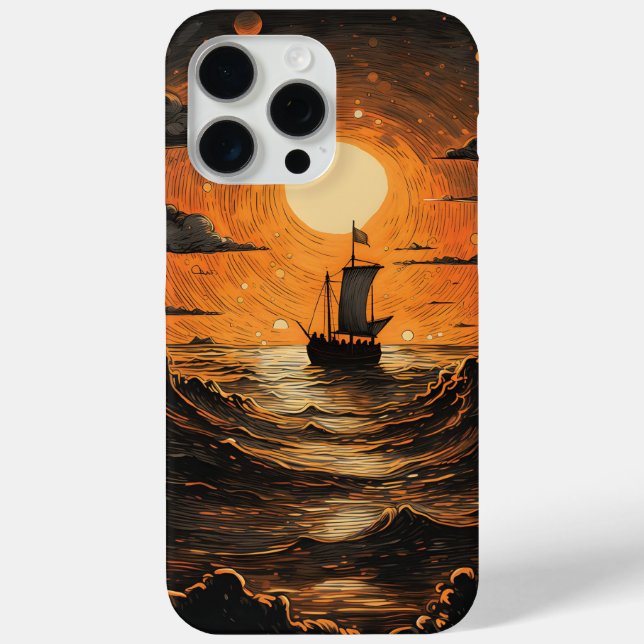 Coques Case-Mate iPhone Navire naviguant la nuit (Verso)