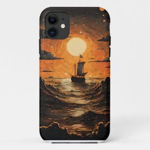 Case-Mate iPhone Case Navire naviguant la nuit