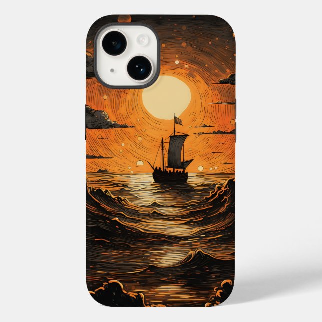 Coques Case-Mate iPhone Navire naviguant la nuit (Verso)