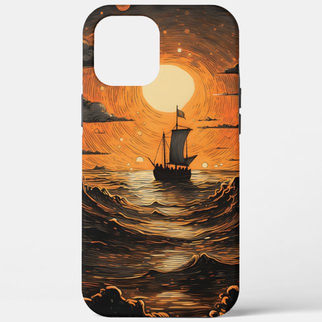 Coques Case-Mate iPhone Navire naviguant la nuit (Verso)
