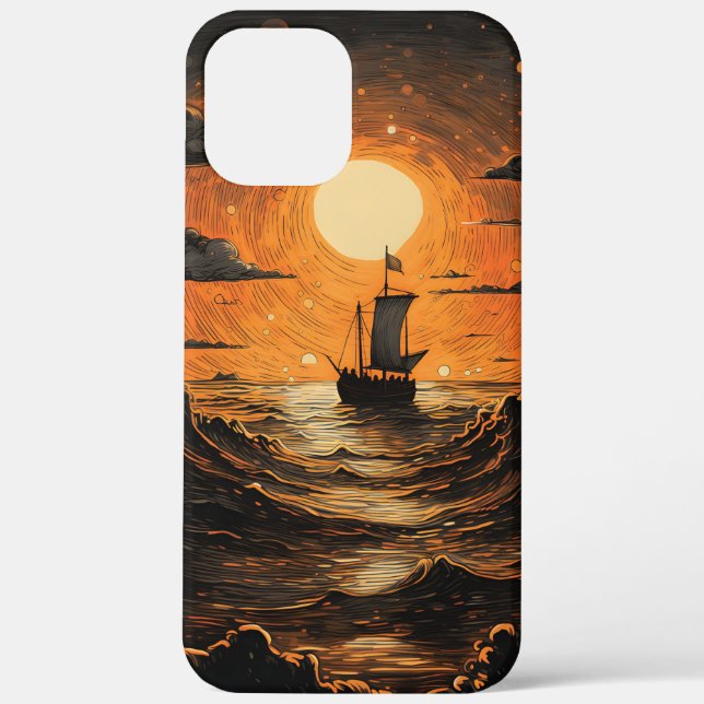 Coques Case-Mate iPhone Navire naviguant la nuit (Verso)