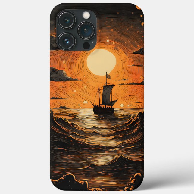 Coques Case-Mate iPhone Navire naviguant la nuit (Verso)