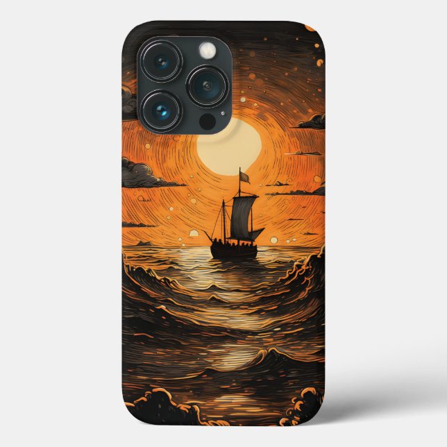 Coques Case-Mate iPhone Navire naviguant la nuit (Verso)