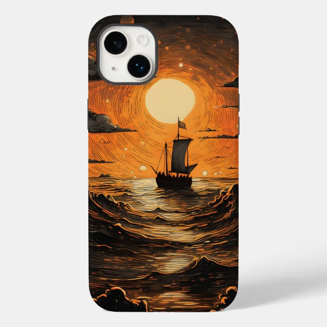 Coques Case-Mate iPhone Navire naviguant la nuit (Verso)