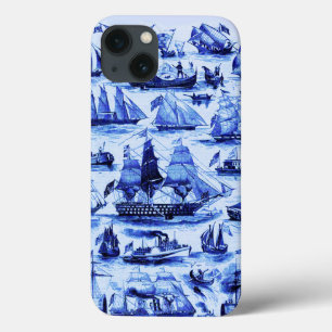 iPhone 13 Coque NAVIRES ET NAVIRES vintages, Bleu marine