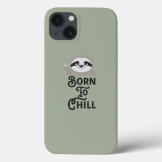 Case-Mate iPhone Case Né à Chill Sloth Funny