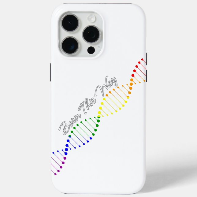 Coques Case-Mate iPhone Né ainsi LGBTQ Pride ADN Rainbow Equality (Verso)
