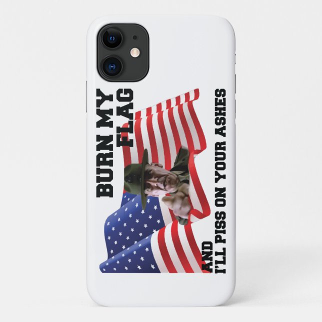 Coques Case-Mate iPhone Ne brûle pas mon drapeau (Dos)