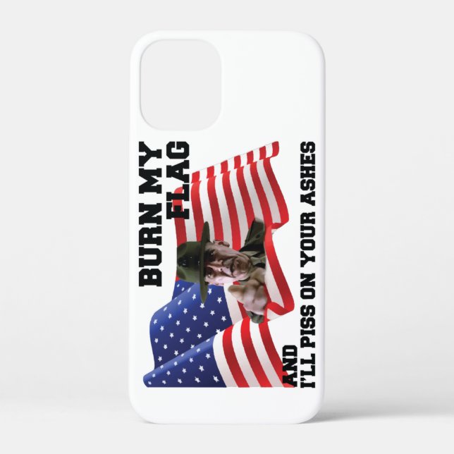 Coques Case-Mate iPhone Ne brûle pas mon drapeau (Verso)