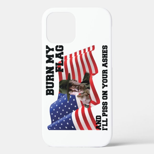 Coques Case-Mate iPhone Ne brûle pas mon drapeau (Verso)