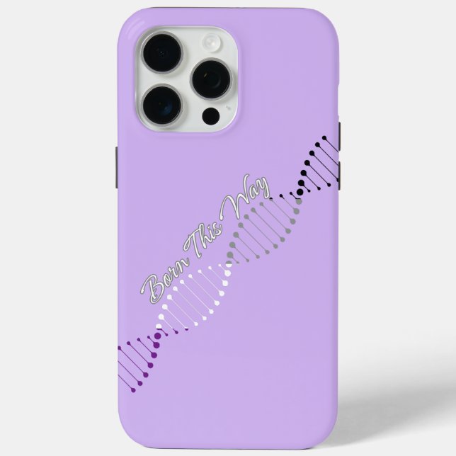Coques Case-Mate iPhone Né de cette façon ACE - Asexuore Pride DNA (Verso)