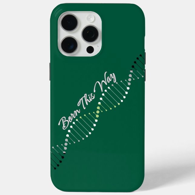 Coques Case-Mate iPhone Né de cette façon - Agender Pride ADN (Verso)