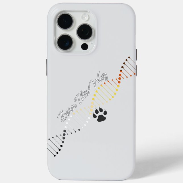 Coques Case-Mate iPhone Né De Cette Façon Ours Gay - Ours Pride ADN (Verso)