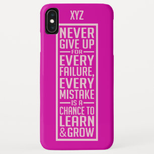 Case-Mate iPhone Case NE JAMAIS ABANDONNER les cas de téléphone monogram