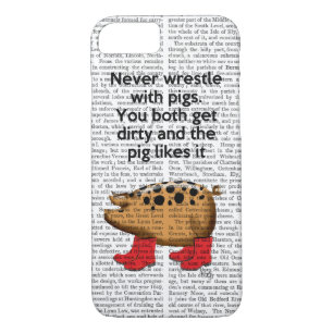 Coque Case-Mate iPhone Ne jamais combattre avec des cochons